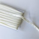 Kunstleder Paspel - 10mm - naturweiß